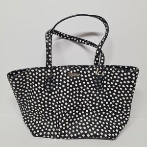 Kate Spade Dally Tote Purse Laurel Way Printed Polka Dot Handbag Casual Cute